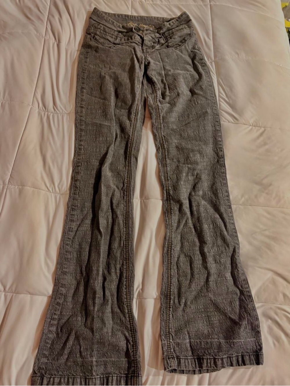 Vintage Foxy Grey Flared Jeans